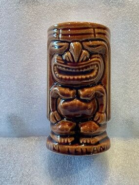 Vintage Tiki Leilani Polynesian Mug Tumbler Barware 1960s 5 Inch